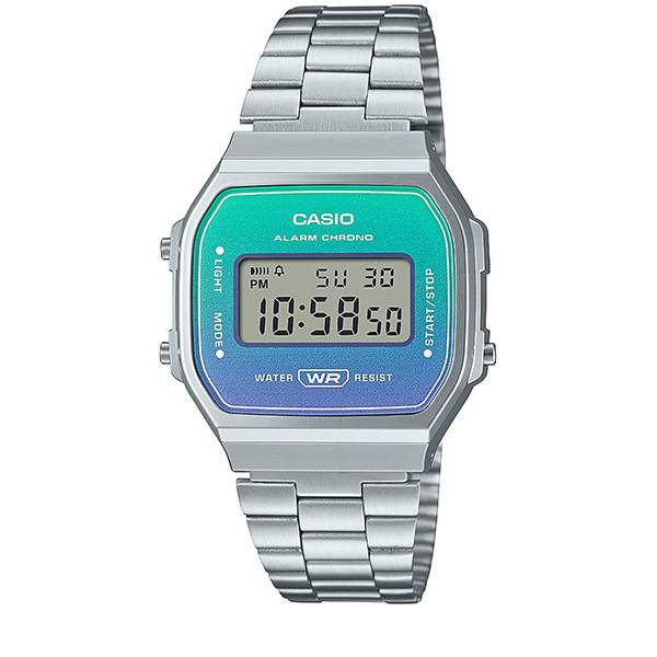 CASIO Vintage LCD, Digitaluhr Iconic Illuminator türkis-blau von CASIO