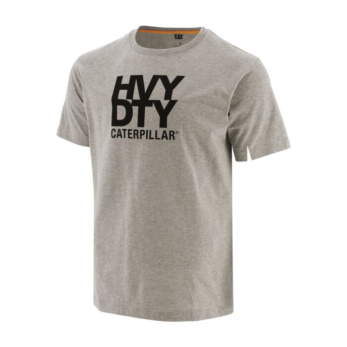 Caterpillar T-Shirt HVY DTY, grau meliert von Caterpillar