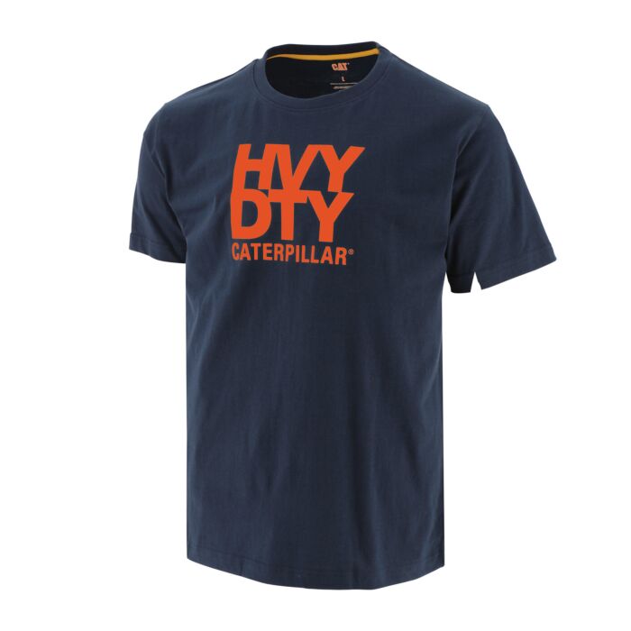 Caterpillar T-Shirt HVY DTY, marine von Caterpillar