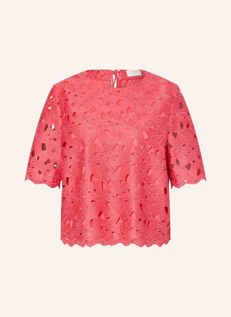 Catnoir Blusenshirt Mit Lochspitze rot von CATNOIR
