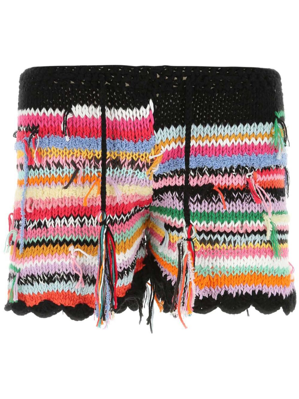 CAVIA crochet drawstring shorts - Black von CAVIA