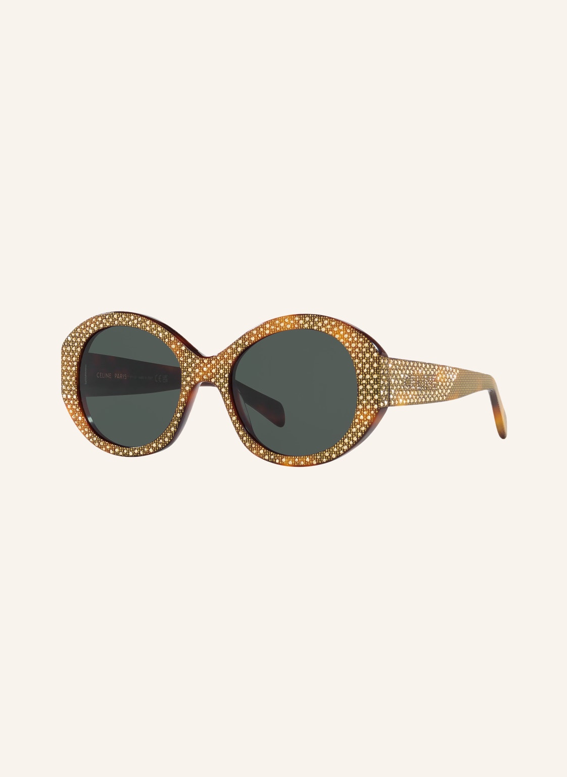 Celine Sonnenbrille cl000415 Mit Schmucksteinen braun Celine Sonnenbrille cl000415 Mit Schmucksteinen braun von CELINE