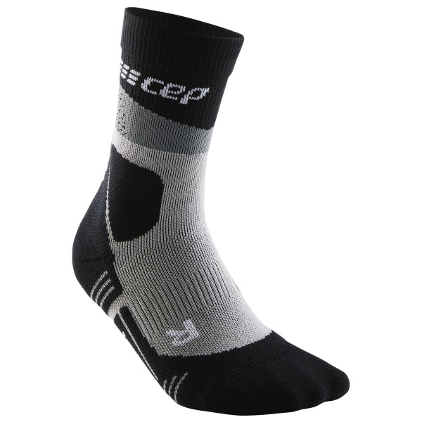 CEP - Max Cushion Socks Hiking Mid Cut - Wandersocken Gr III schwarz/grau von CEP