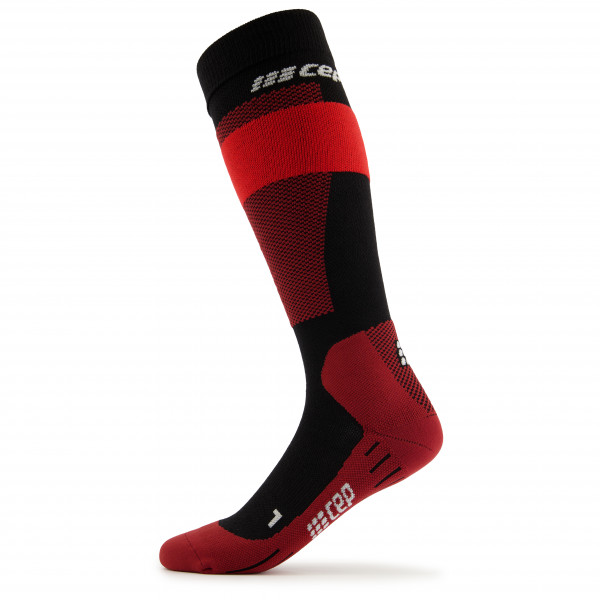 CEP - Merino Skiing Socks Tall - Skisocken Gr III rot von CEP