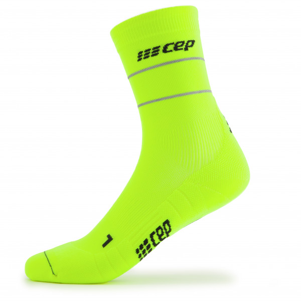 CEP - Reflective Mid Cut Socks - Laufsocken Gr III grün von CEP