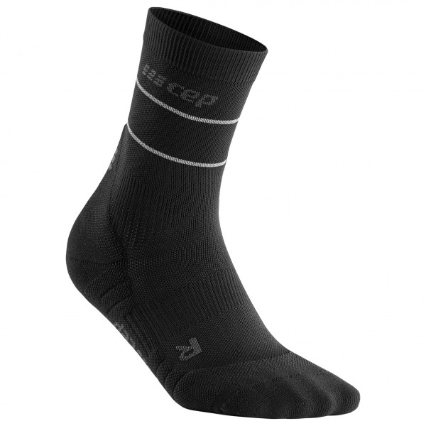 CEP - Reflective Mid Cut Socks - Laufsocken Gr IV schwarz von CEP