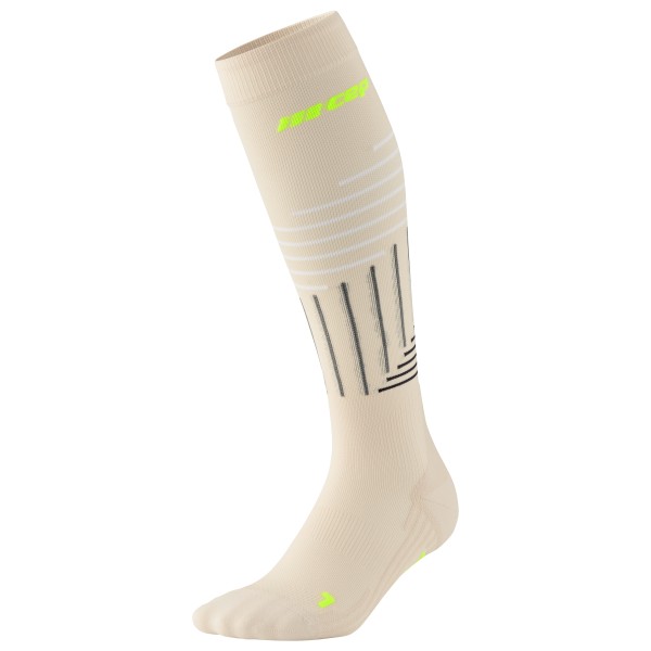 CEP - The Run Limited 2024.2 Socks Tall - Kompressionssocken Gr V beige von CEP