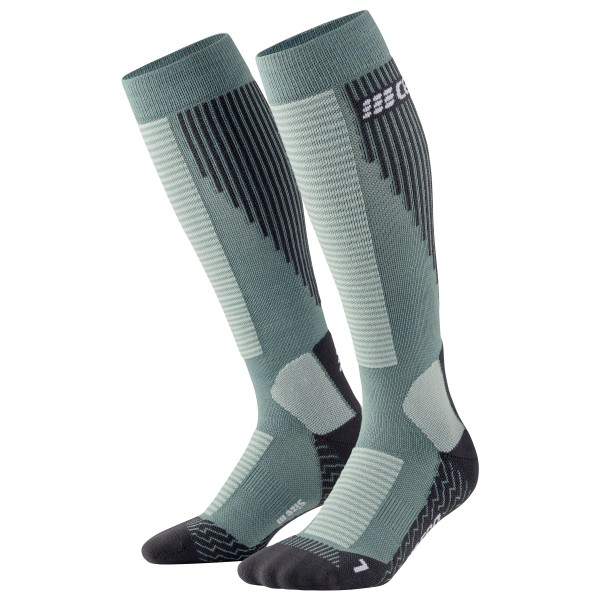 CEP - Touring Compression Socks Skiing Tall V2 - Skisocken Gr III grau von CEP