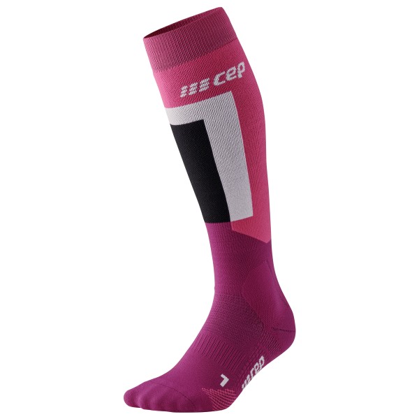 CEP - Women's Thermo Compression Socks Skiing Tall V3 - Skisocken Gr II;III;IV lila;schwarz/grau;türkis von CEP