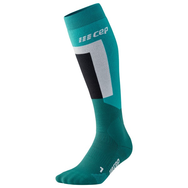 CEP - Women's Thermo Compression Socks Skiing Tall V3 - Skisocken Gr II türkis von CEP