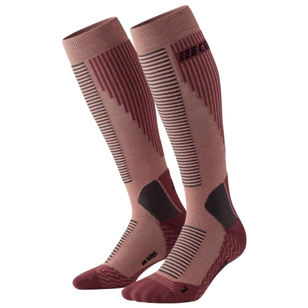 CEP - Women's Touring Compression  Socks Skiing Tall V2 - Skisocken Gr II;III;IV braun;grau;schwarz/grau von CEP