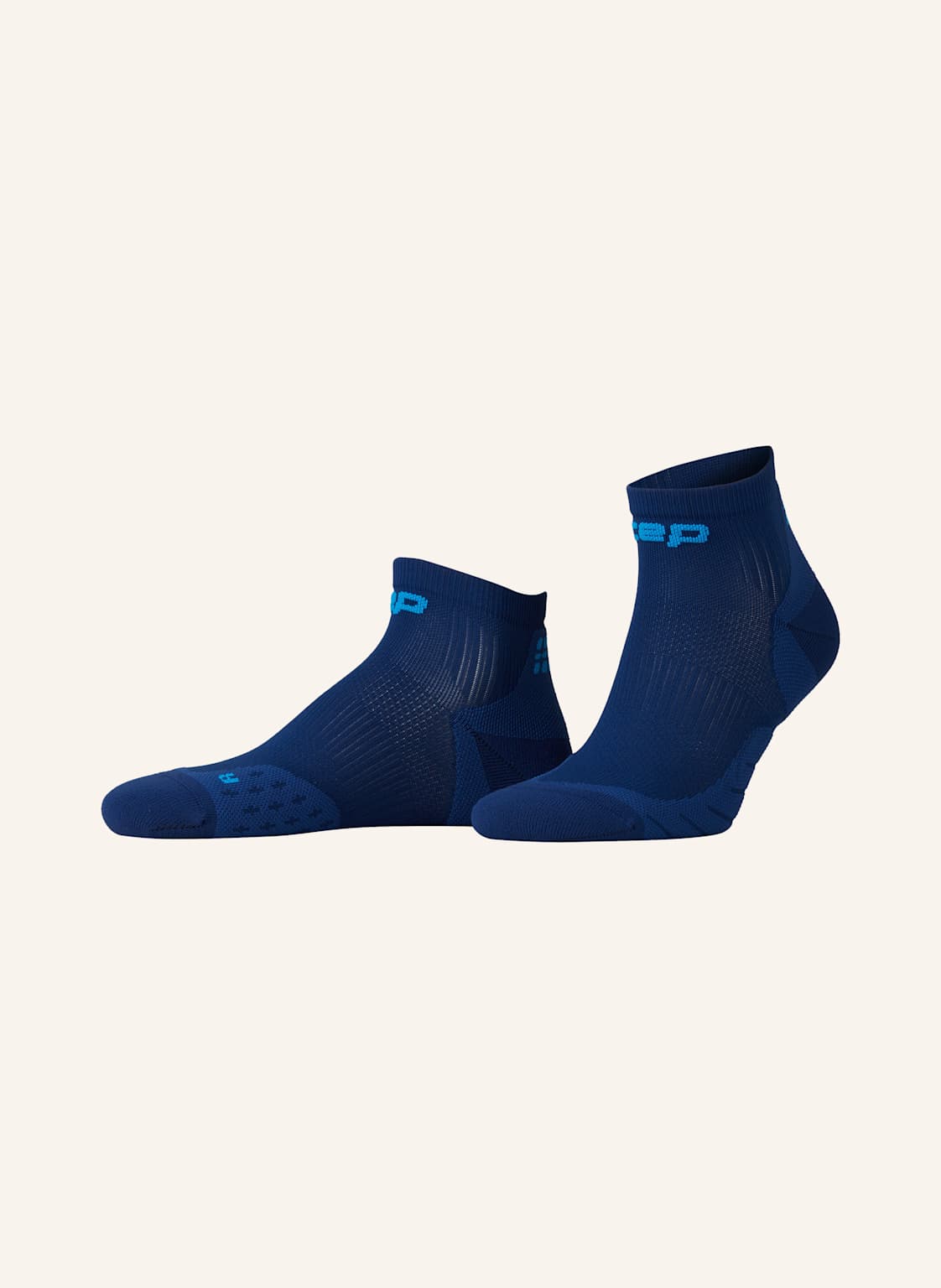 Cep Laufsocken Core Run Compression Socks Low Cut blau von CEP