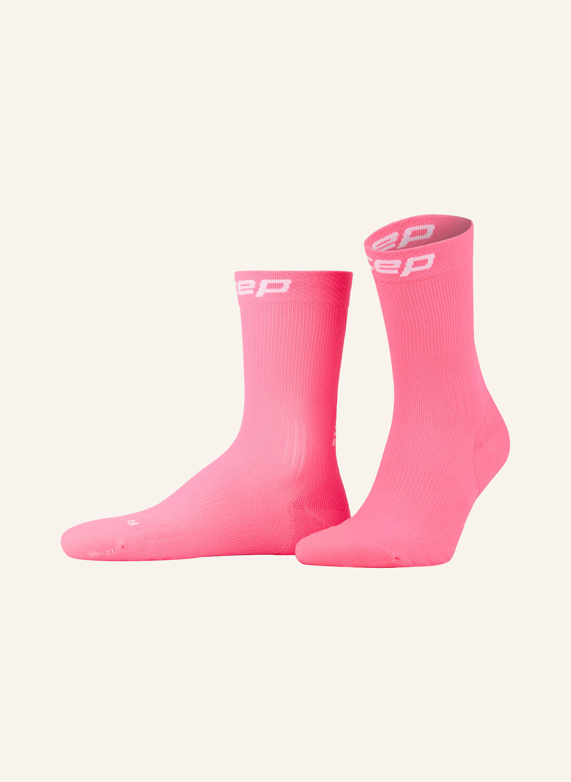 Cep Laufsocken Core Run Compression Socks Mid Cut pink von CEP