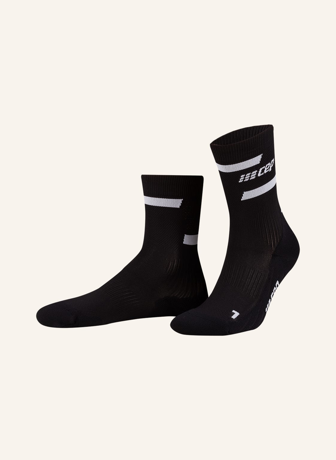 Cep Laufsocken The Run Compression 4.0 - Mid Cut schwarz von CEP