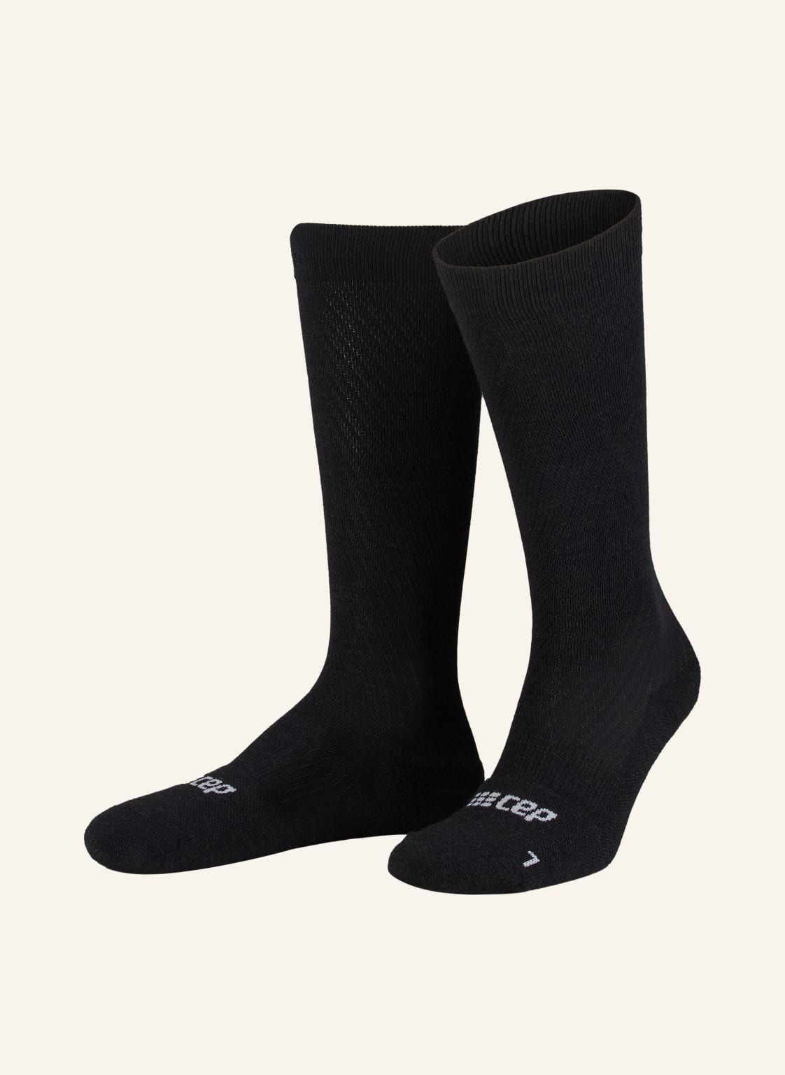 Cep Socken Flight Compression Mit Merinowolle schwarz von CEP