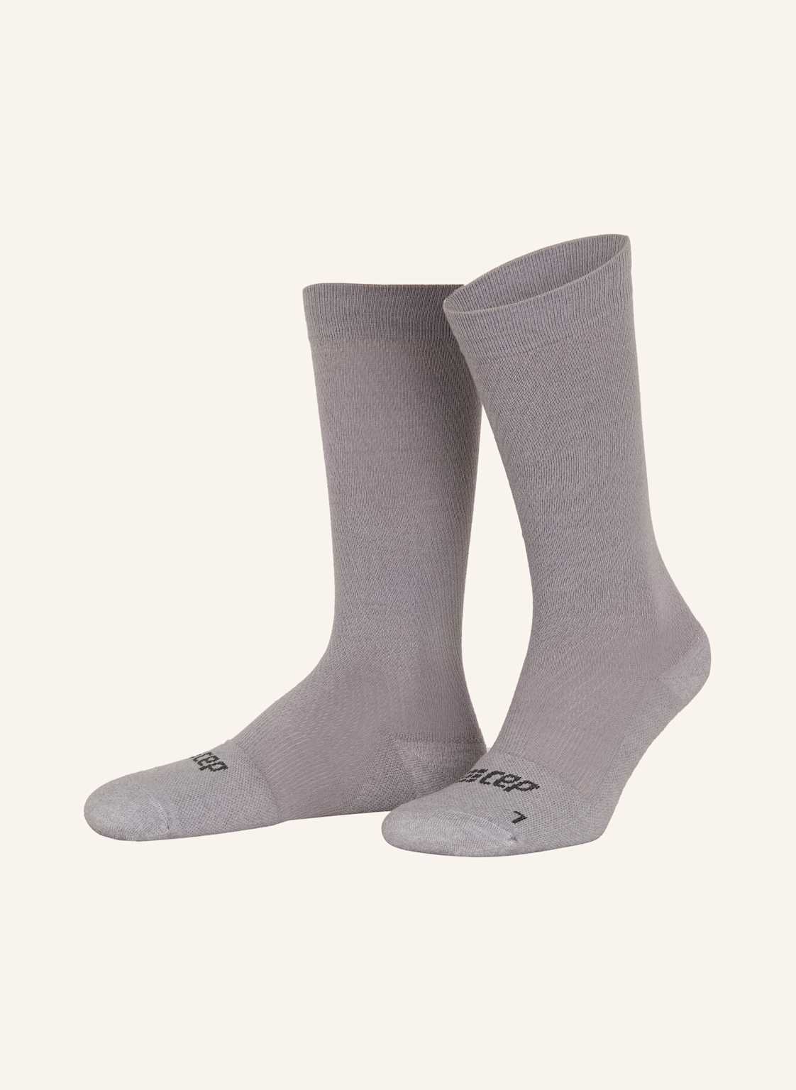 Cep Socken Flight Compression - Tall Mit Merinowolle grau von CEP