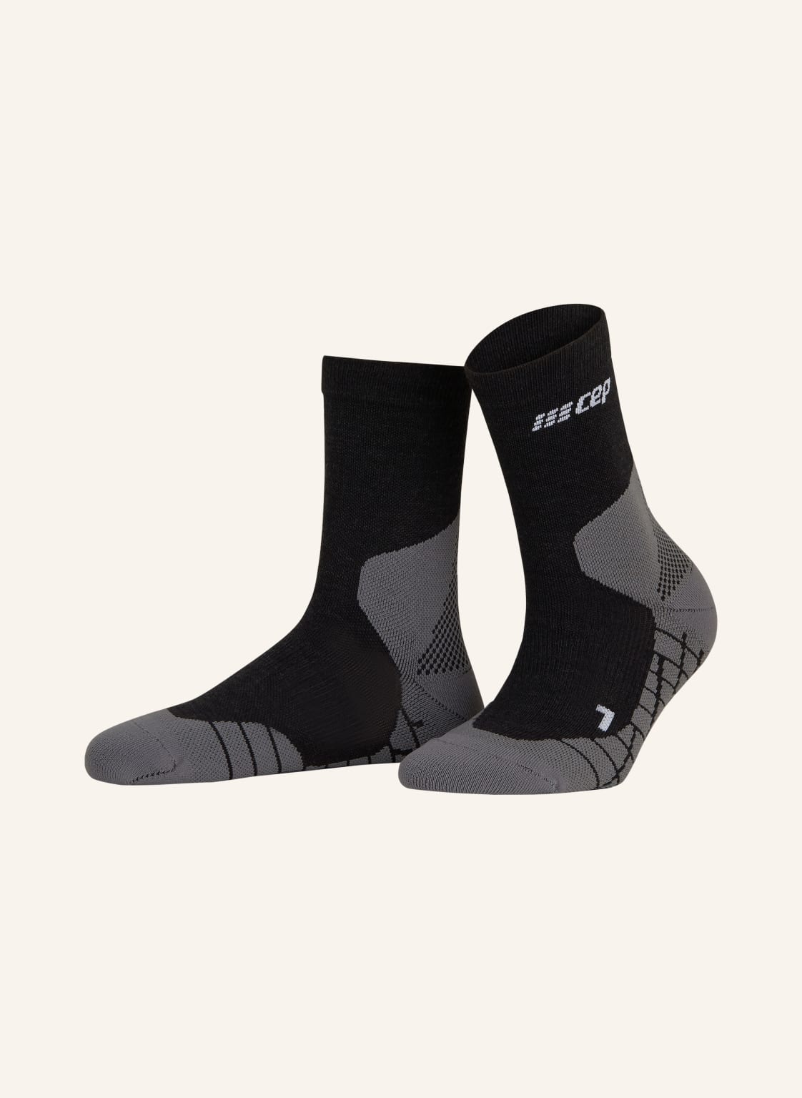 Cep Trekking-Socken Light Merino Compression - Mid Cut schwarz von CEP