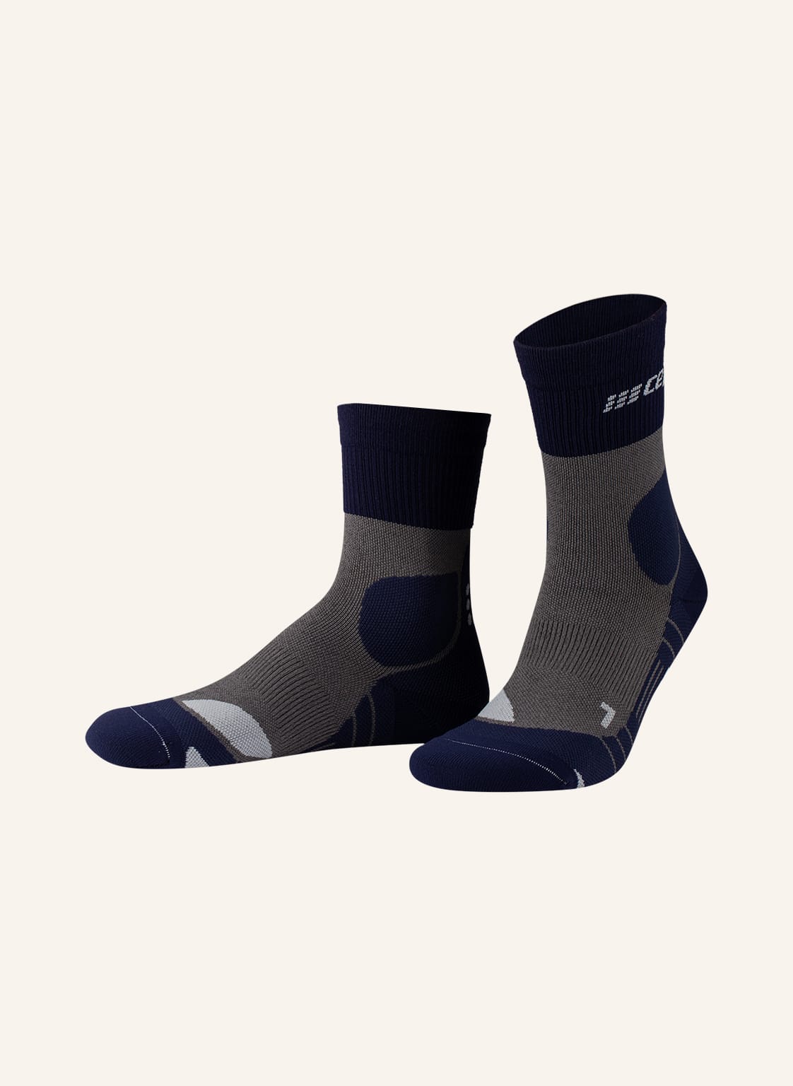 Cep Trekking-Socken Merino Compression Socks Hiking grau von CEP