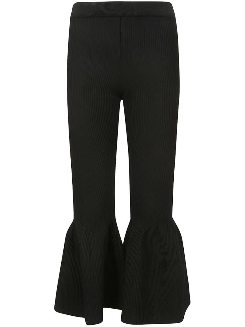 CFCL ribbed flared trousers - Black von CFCL