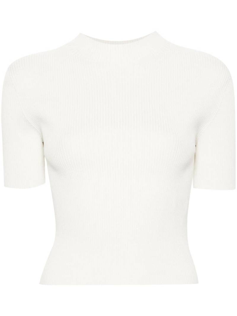 CFCL Portrait knitted T-shirt - White von CFCL