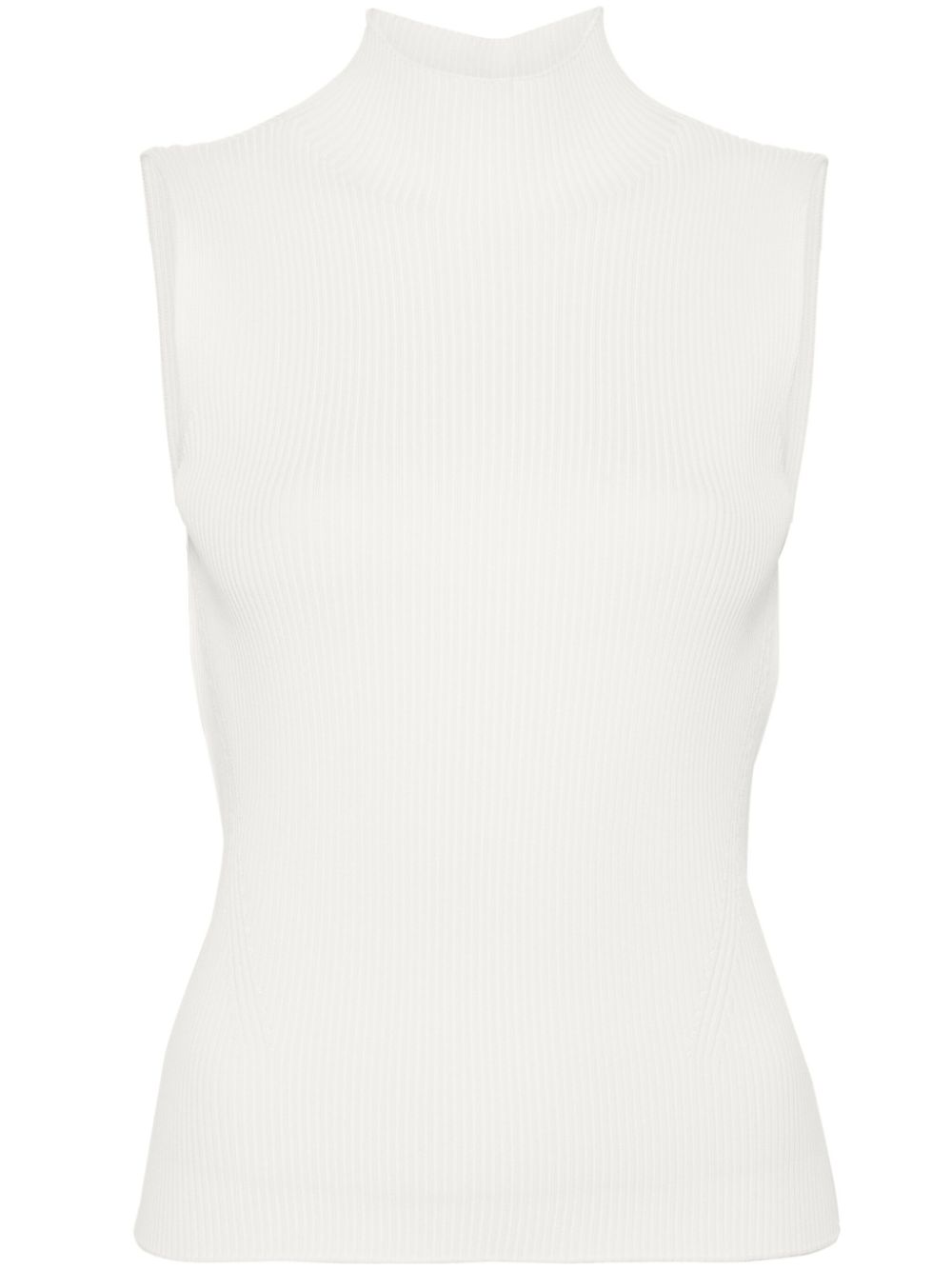 CFCL Portrait ribbed sleeveless top - White von CFCL