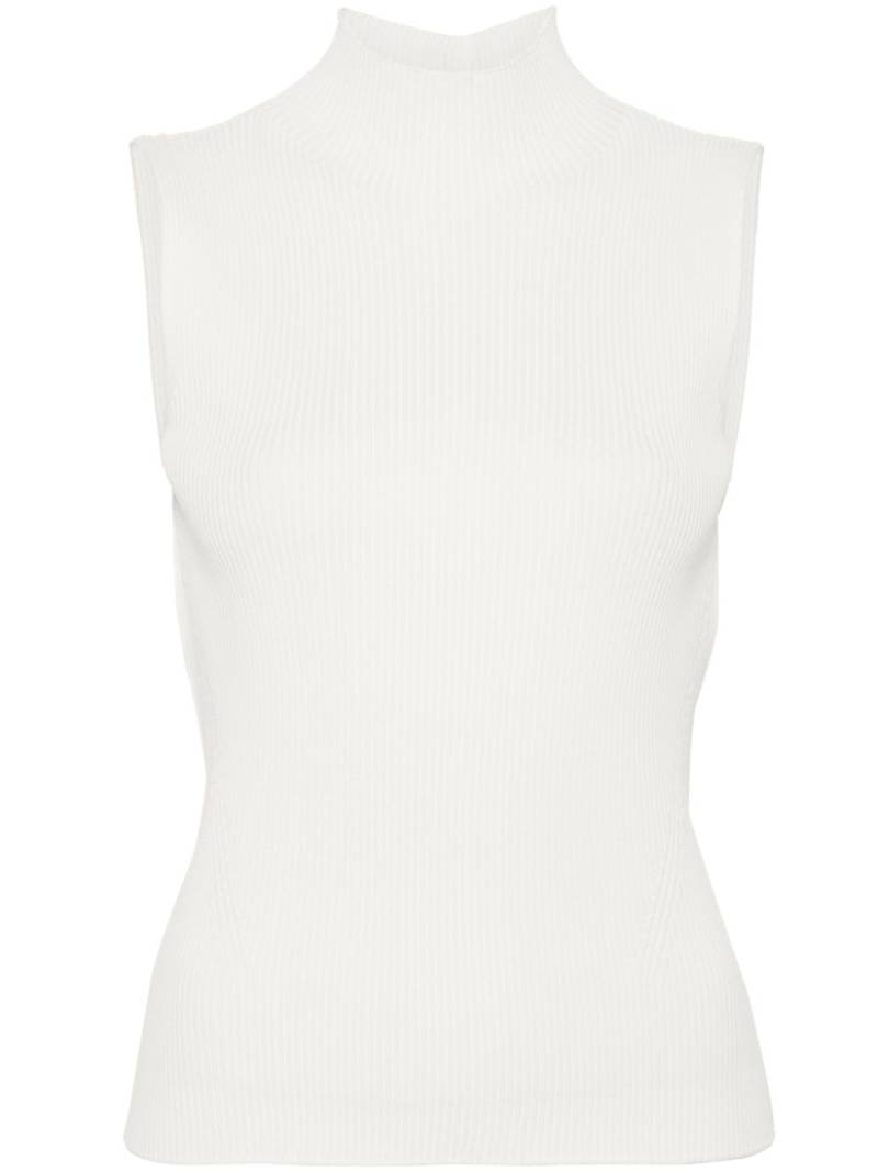 CFCL Portrait ribbed sleeveless top - White von CFCL