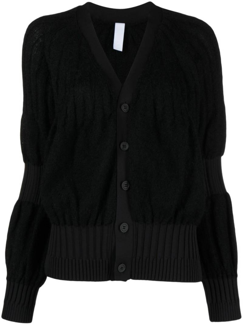 CFCL V-neck buttoned cardigan - Black von CFCL