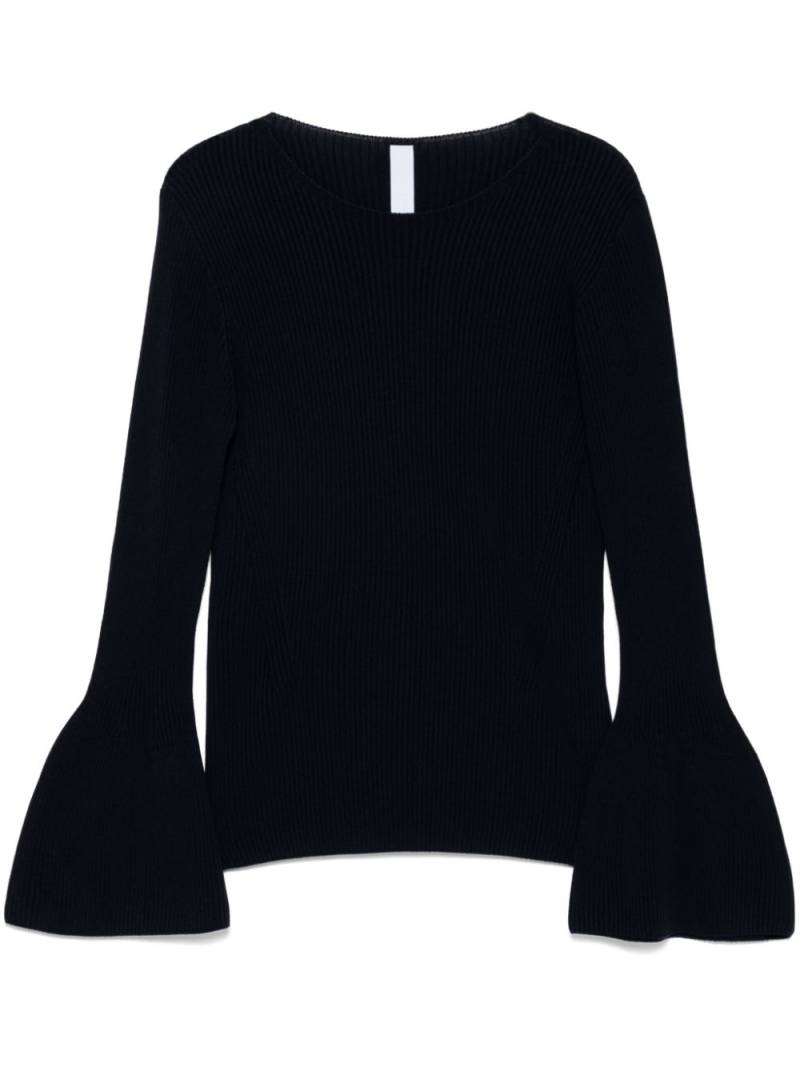 CFCL bell-sleeves knitted top - Blue von CFCL