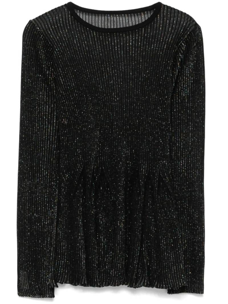 CFCL metallic-threading top - Black von CFCL