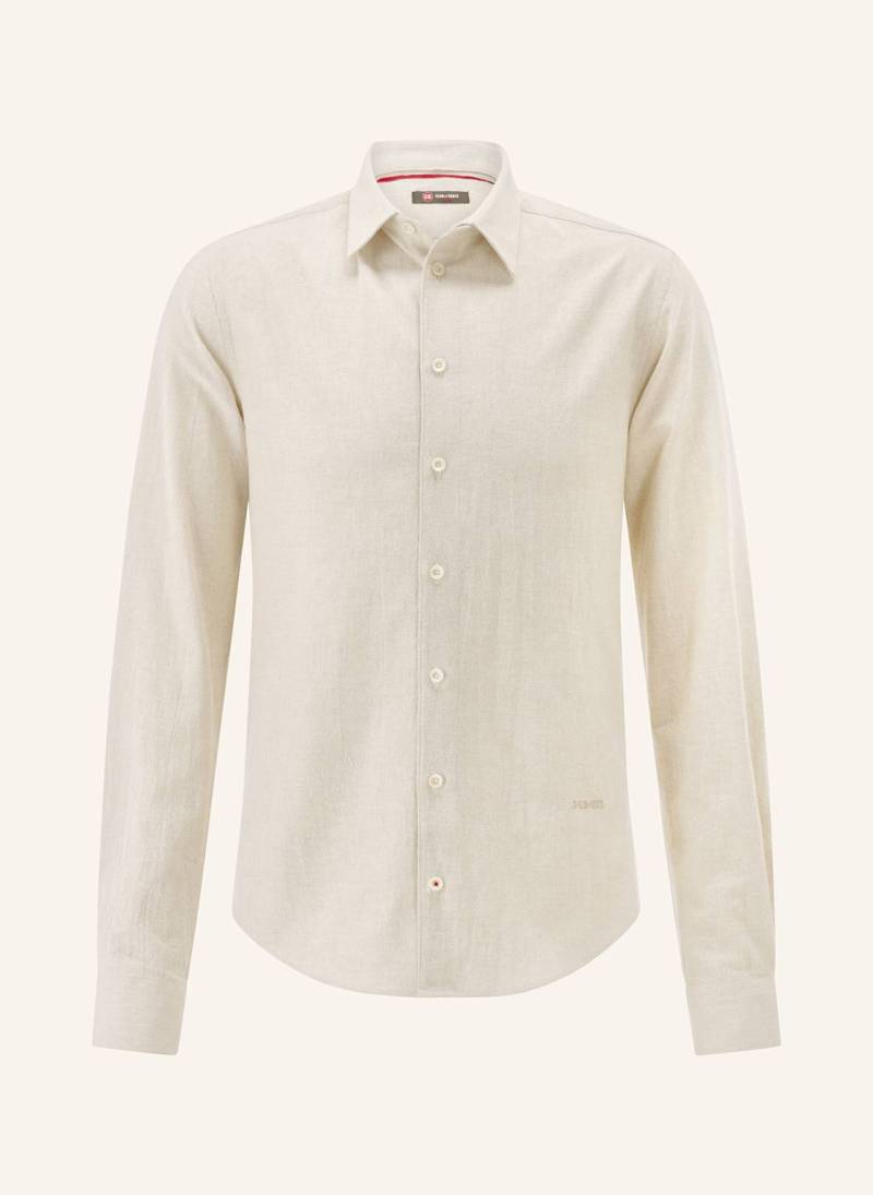 Cg - Club Of Gents Hemd Cg Hayden W Slim Fit beige von CG - CLUB of GENTS