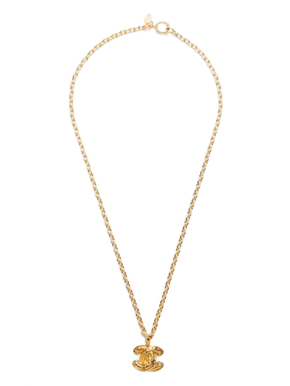 CHANEL Pre-Owned 1980s CC pendant necklace - Gold von CHANEL Pre-Owned