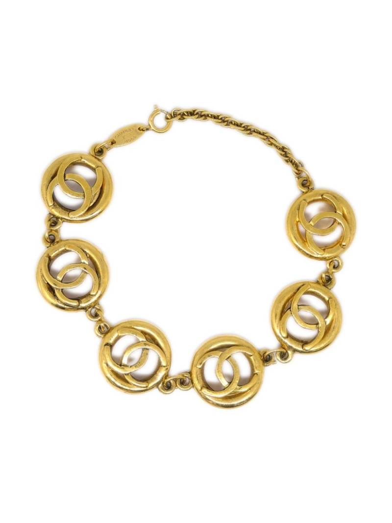 CHANEL Pre-Owned 1982 CC chain bracelet - Gold von CHANEL Pre-Owned