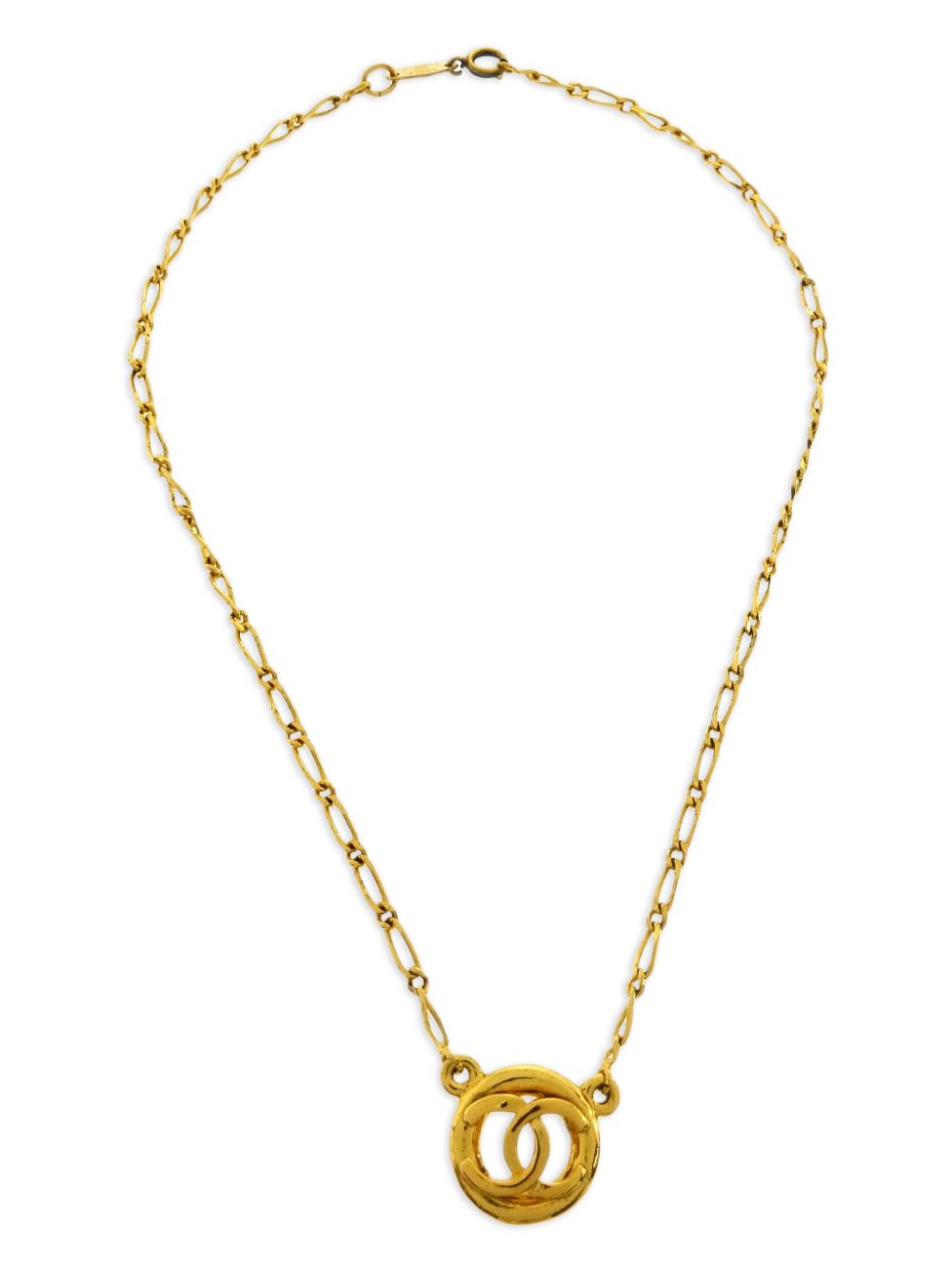 CHANEL Pre-Owned 1983 CC medallion pendant necklace - Gold von CHANEL Pre-Owned