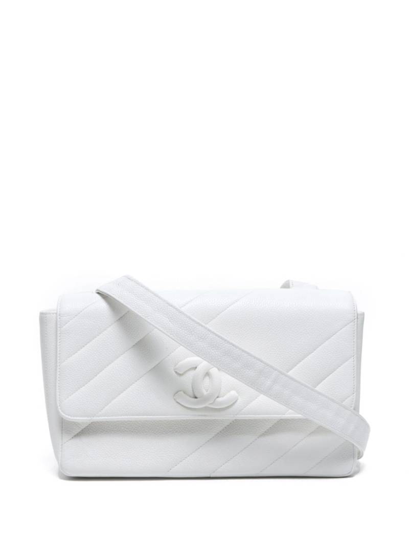 CHANEL Pre-Owned 1985-1993 CC shoulder bag - White von CHANEL Pre-Owned