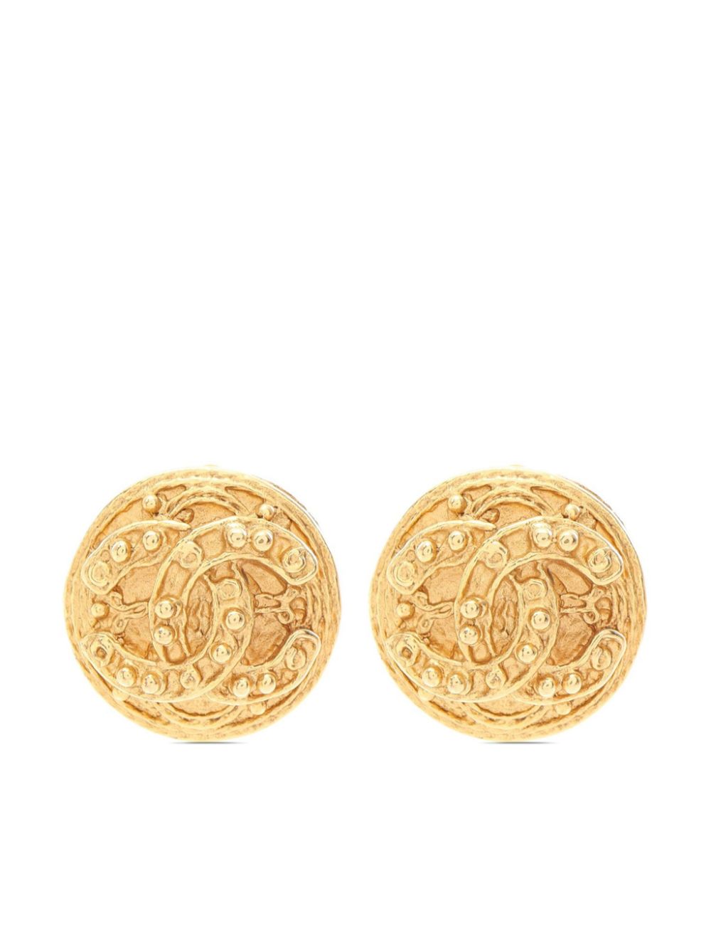 CHANEL Pre-Owned 1986-1988 Coco Mark earrings - Gold von CHANEL Pre-Owned