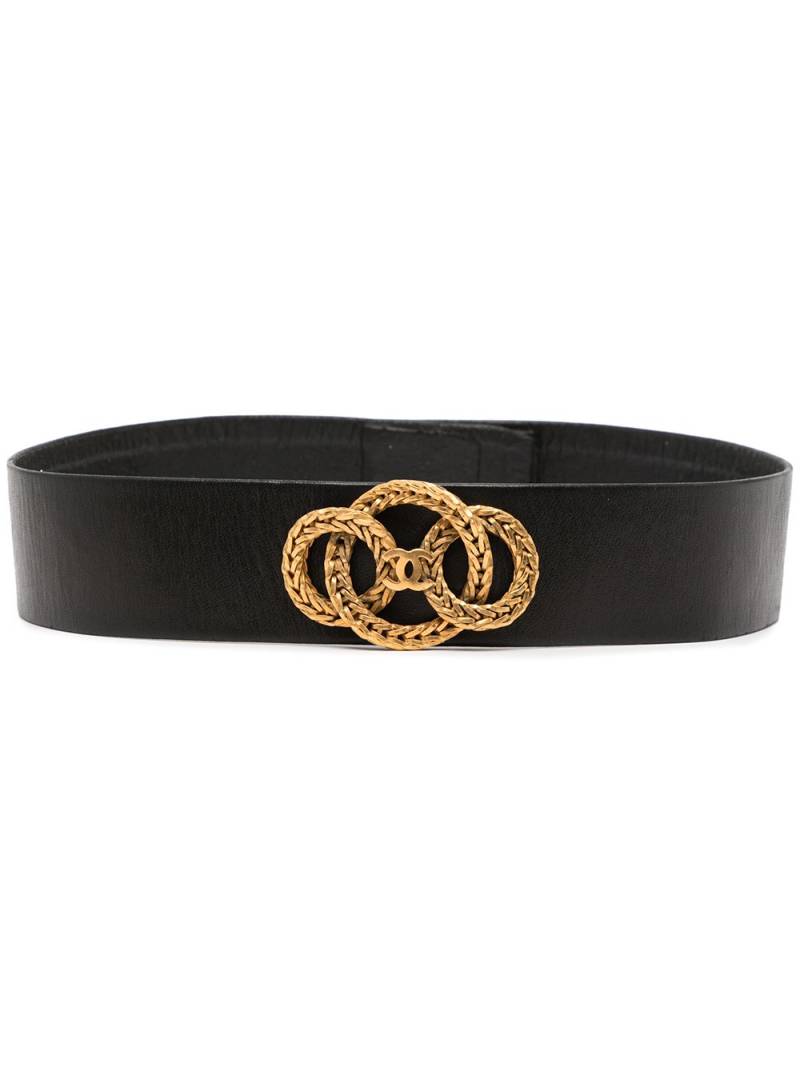 CHANEL Pre-Owned 1988 Haute Couture woven CC belt - Black von CHANEL Pre-Owned