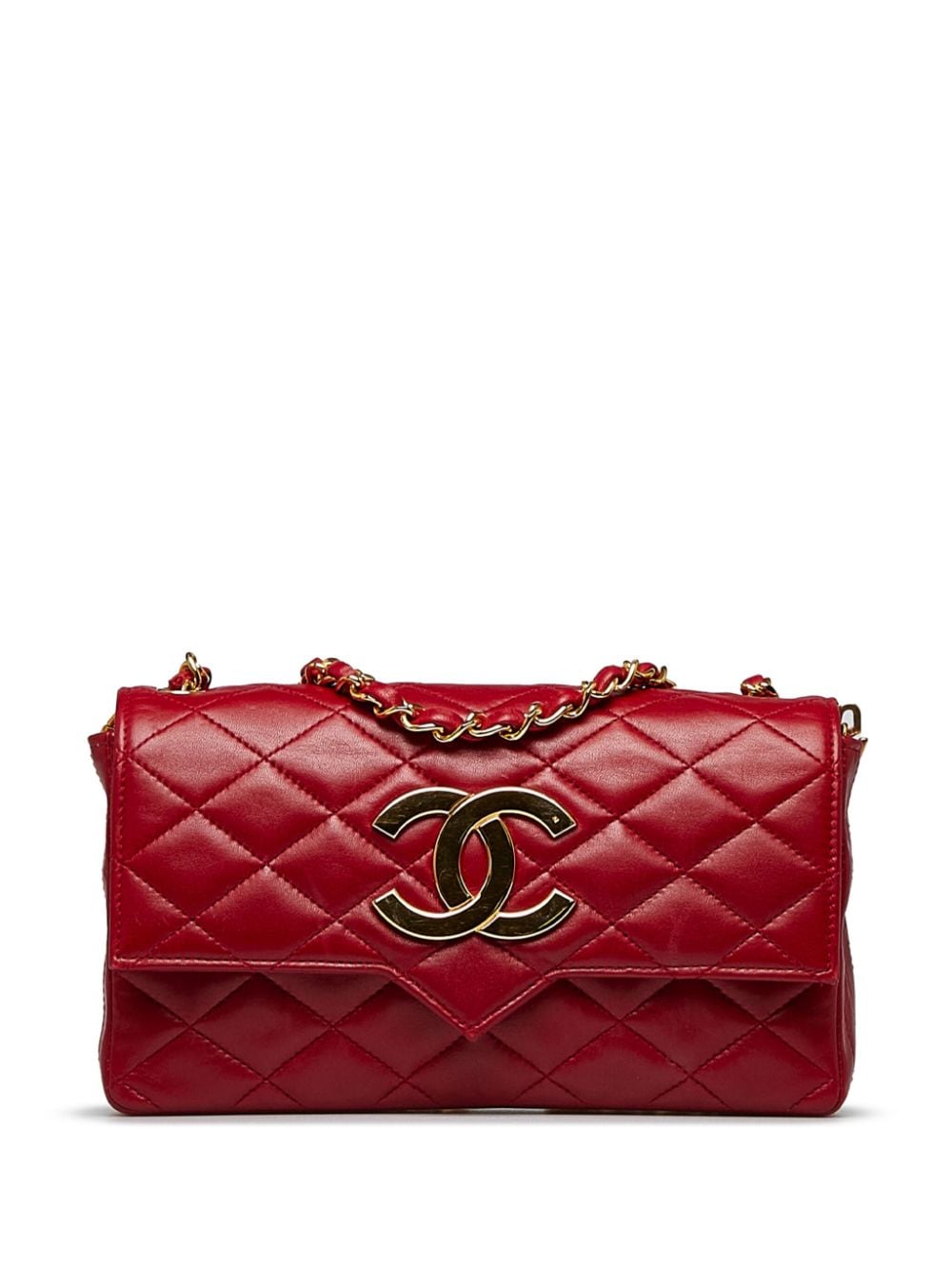 CHANEL Pre-Owned 1989-1991 CC Classic Flap crossbody bag - Red von CHANEL Pre-Owned