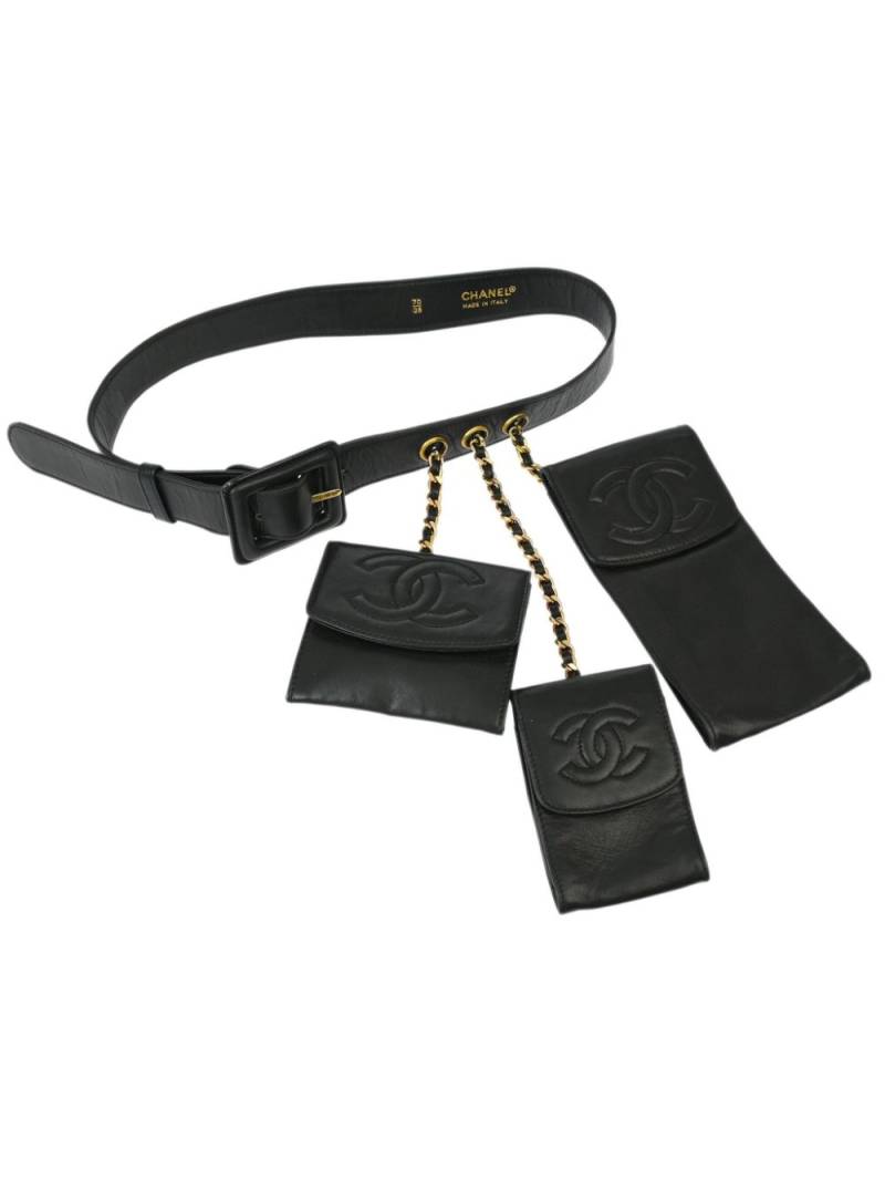 CHANEL Pre-Owned 1990-2000 multi-pouch belt bag - Black von CHANEL Pre-Owned