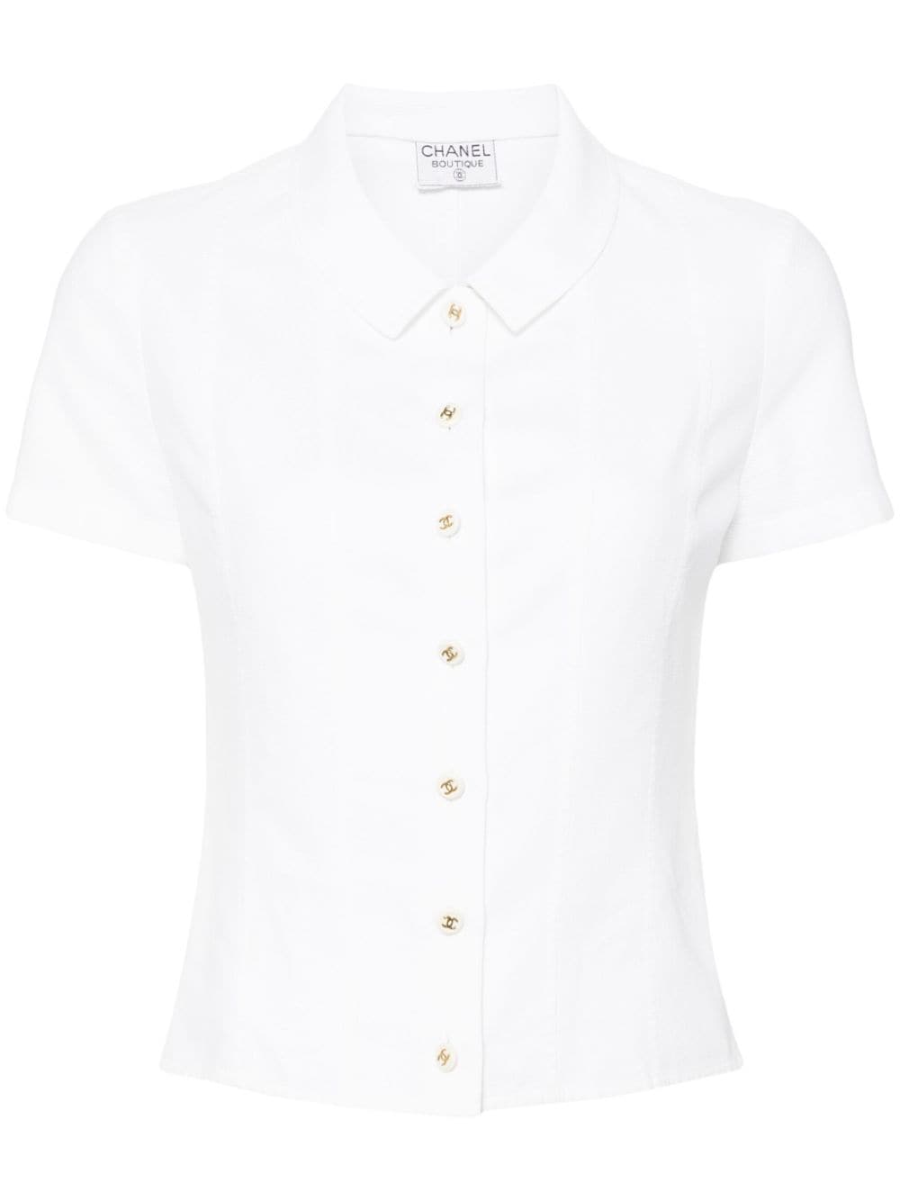 CHANEL Pre-Owned 1990-2000’s short sleeves shirt - White von CHANEL Pre-Owned