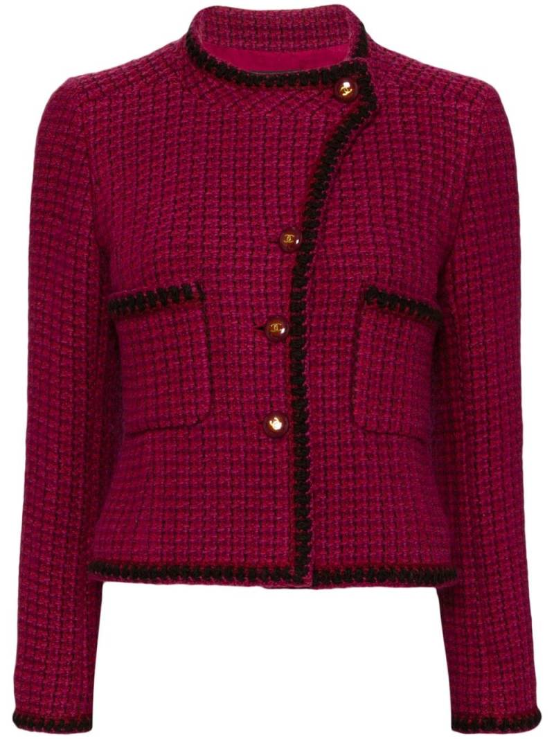 CHANEL Pre-Owned 1990-2000s single breasted jacket - Red von CHANEL Pre-Owned