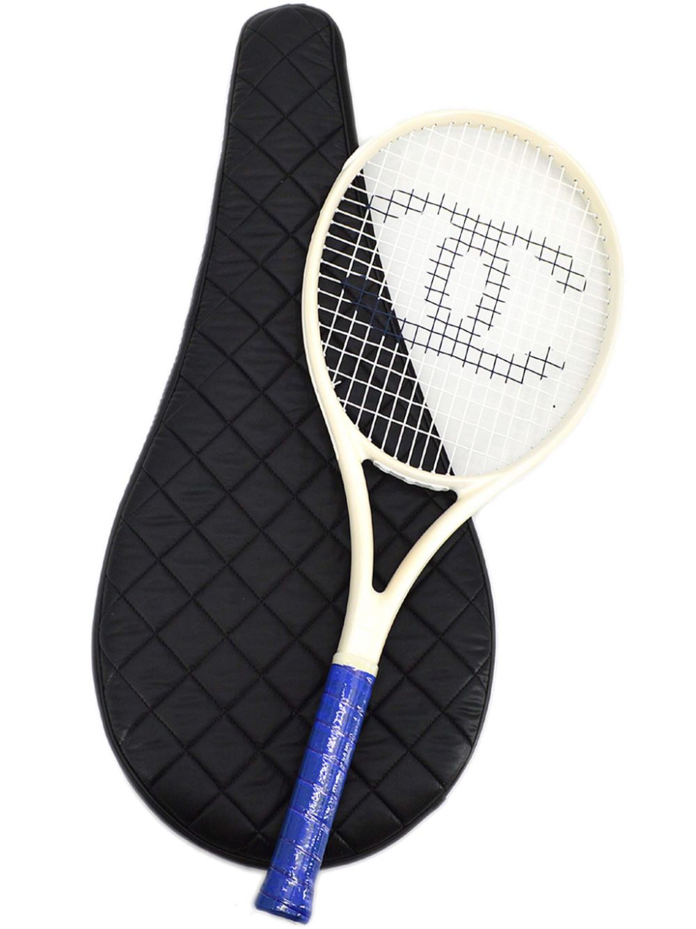 CHANEL Pre-Owned 1990-2000s CC Sport Line tennis racket and bag - White von CHANEL Pre-Owned