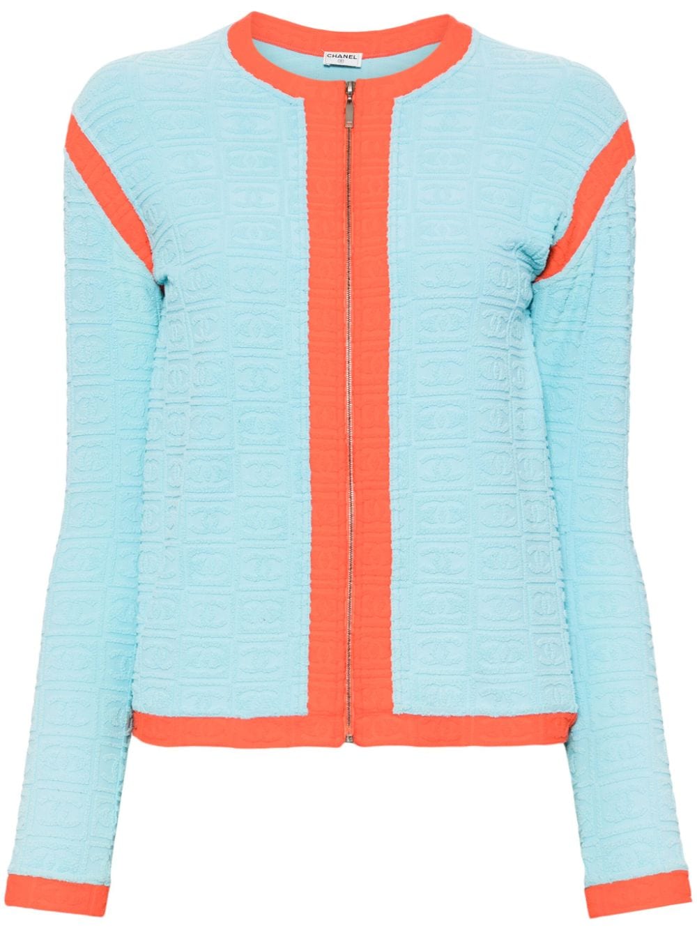 CHANEL Pre-Owned 1990-2000s CC cardigan - Blue von CHANEL Pre-Owned