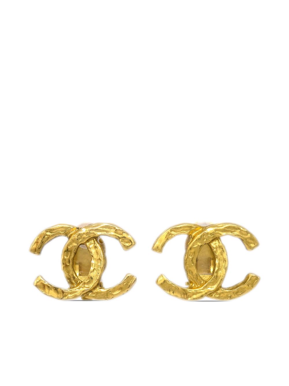 CHANEL Pre-Owned 1990-2000s CC clip-on earrings - Gold von CHANEL Pre-Owned