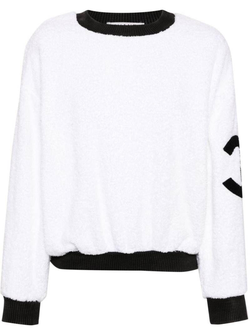 CHANEL Pre-Owned 1990-2000s CC terry-cloth sweatshirt - White von CHANEL Pre-Owned