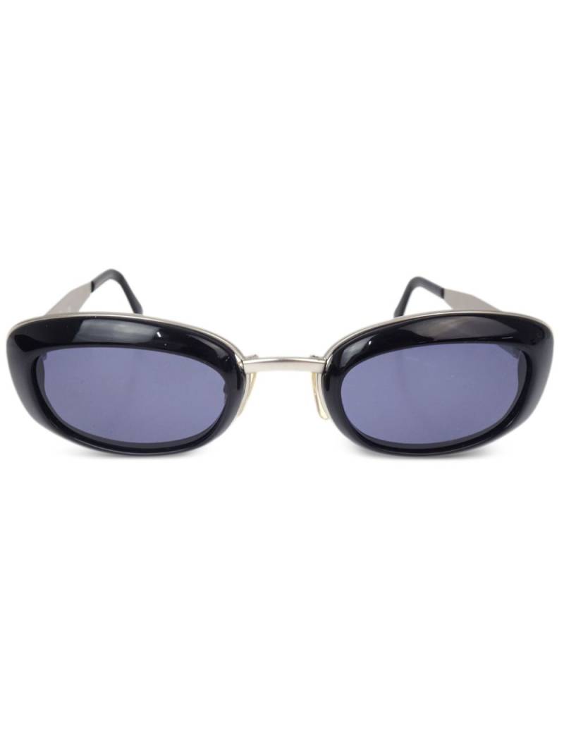 CHANEL Pre-Owned 1990-2000s oval-frame sunglasses - Black von CHANEL Pre-Owned