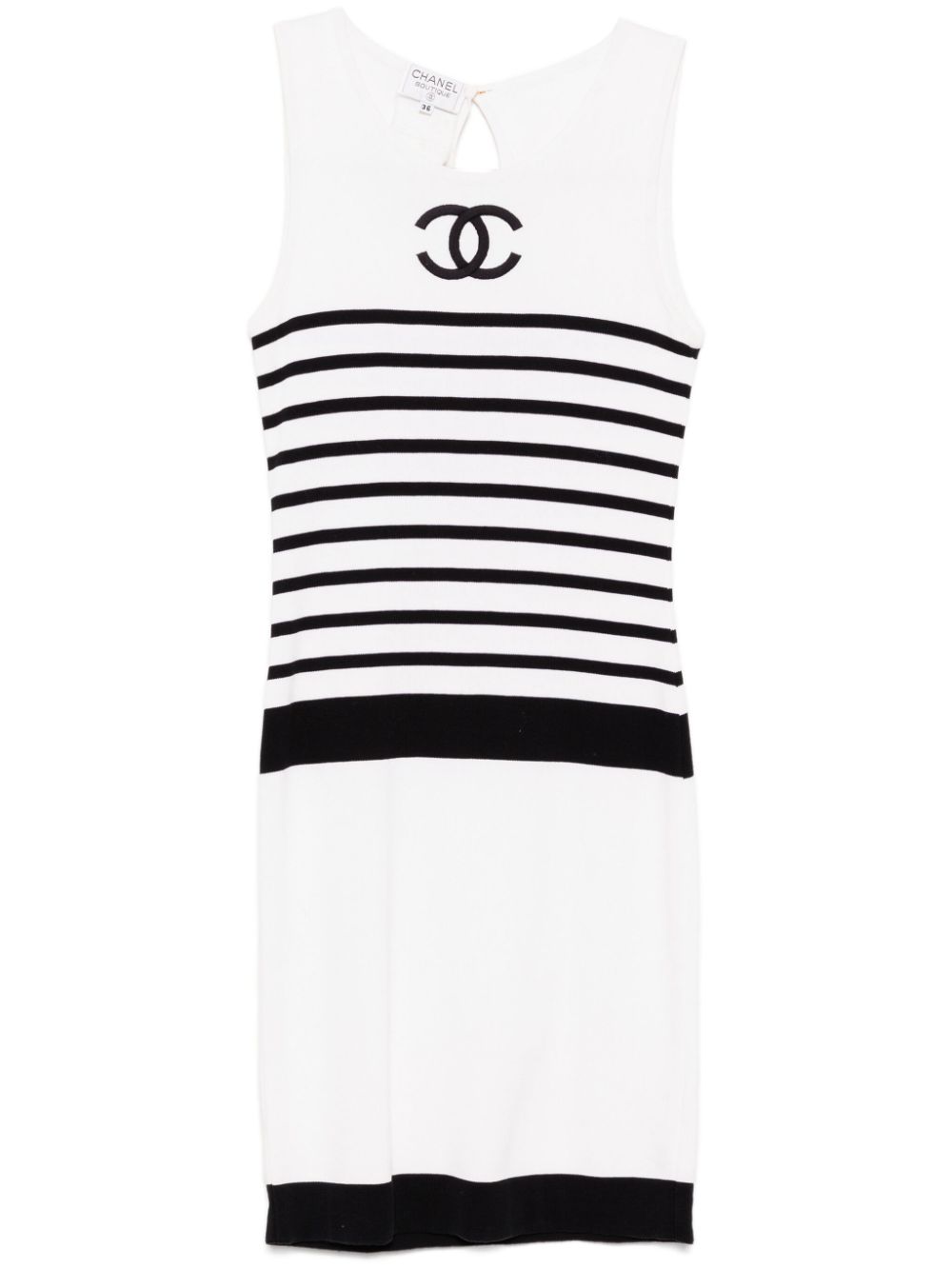 CHANEL Pre-Owned 1990-2000s sleeveless dress - White von CHANEL Pre-Owned