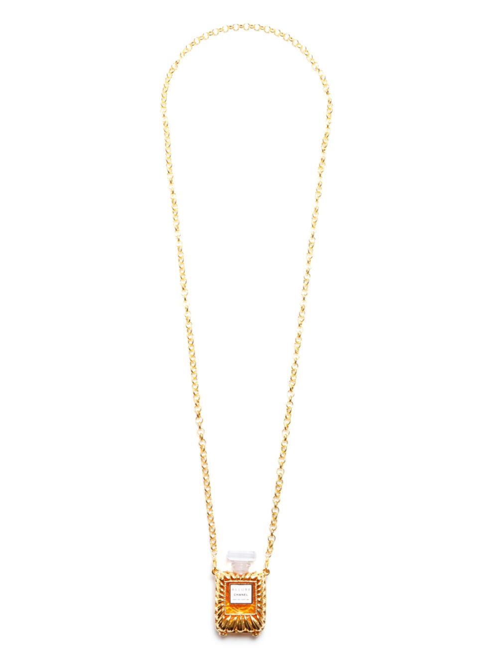 CHANEL Pre-Owned 1990 CC Allure Bottle pendant necklace - Gold von CHANEL Pre-Owned