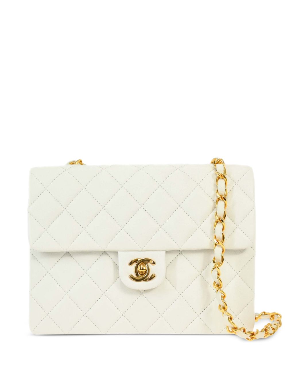 CHANEL Pre-Owned 1992 Classic Square Flap shoulder bag - White von CHANEL Pre-Owned