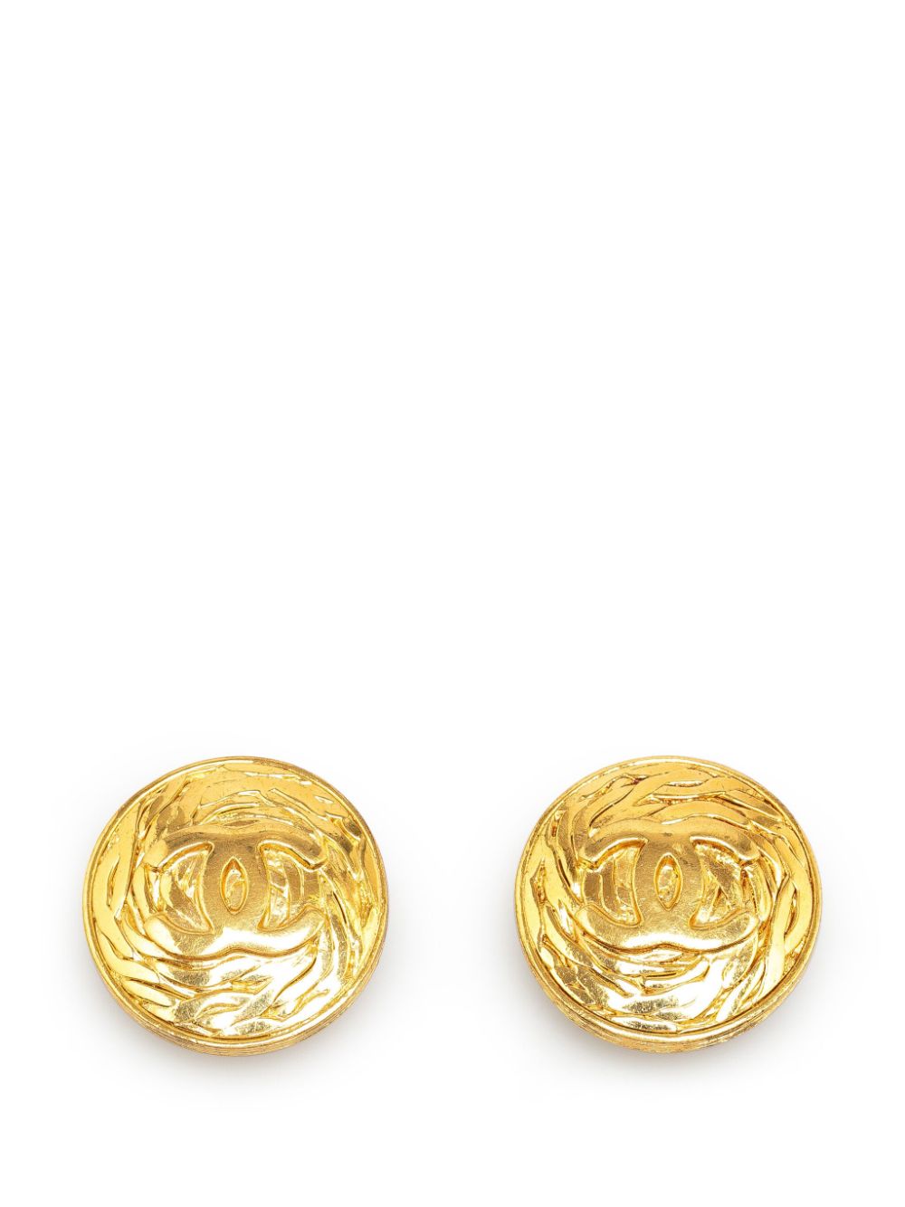 CHANEL Pre-Owned 1993 CC Clip on costume earrings - Gold von CHANEL Pre-Owned