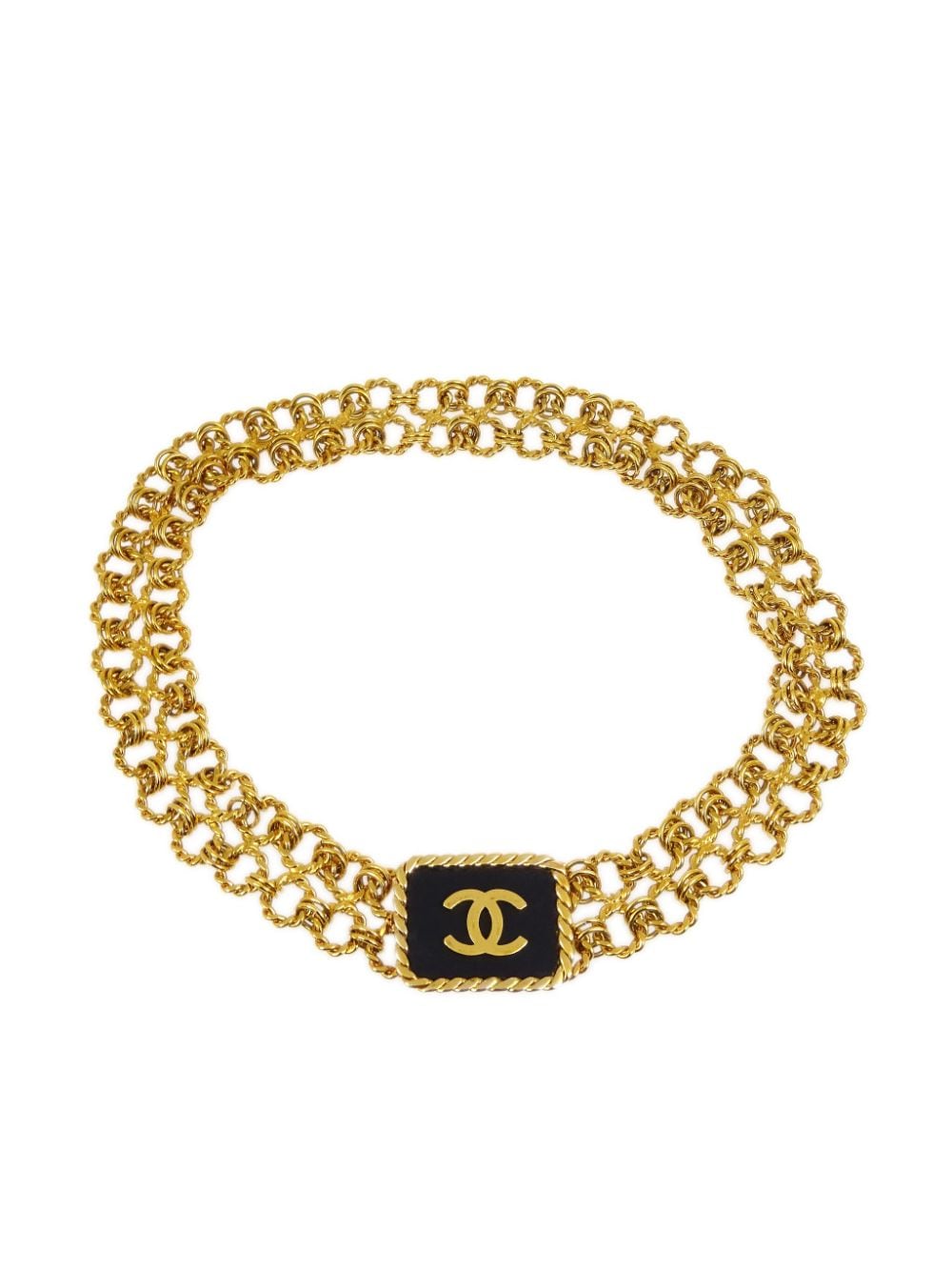 CHANEL Pre-Owned 1993 CC logo chain belt - Gold von CHANEL Pre-Owned